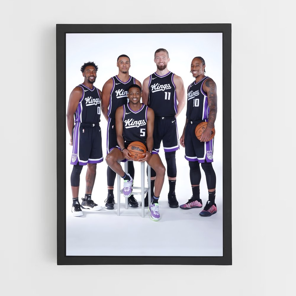 Poster Sacramento Dream Team – affiche Basketball (vue 2)